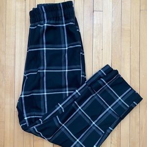 Zara black plaid trouser size small
